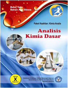 ANALISIS KIMIA DASAR II BUKU TEKS BAHAN AJAR SISWA SMK