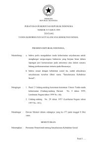 peraturan pemerintah republik indonesia nomor 32 tahun 1959