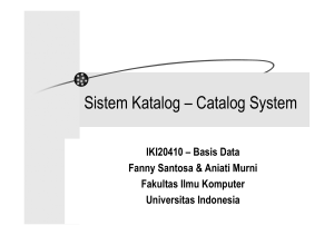 Sistem Katalog – Catalog System
