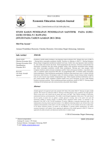 Economic Education Analysis Journal