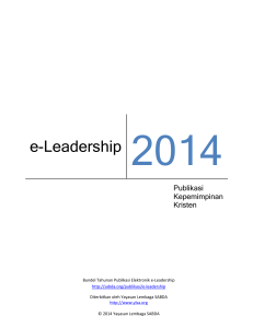 e-Leadership 2014 - SABDA