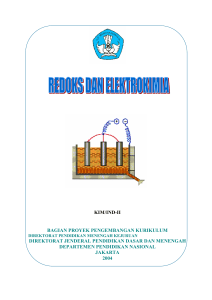 Redoks Dan Elektrokimia - e-Learning Sekolah Menengah Kejuruan