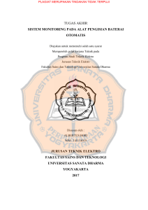 tugas akhir sistem monitoring pada alat pengisian