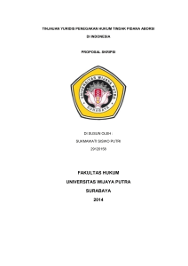 fakultas hukum universitas wijaya putra surabaya 2014