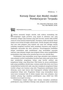 Konsep Dasar dan Model-model Pembelajaran Terpadu