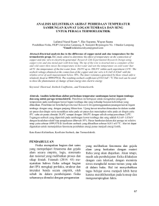 analisis kelistrikan akibat perbedaan temperatur