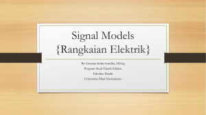 Signal modelling - Universitas Dian Nuswantoro