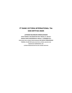 PT BANK VICTORIA INTERNATIONAL Tbk DAN ENTITAS ANAK
