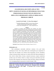 p - 56 analisis kesalahan siswa kelas viii i smp n 1 karanganyar