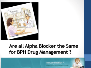 Are all Alpha Blocker the Same for BPH Drug Management ?