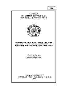 peningkatan kualitas proses produksi pipa minyak dan gas