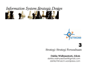 Information System Strategic Design