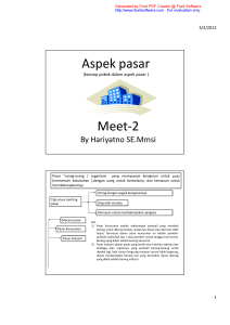 Aspek pasar Meet-2