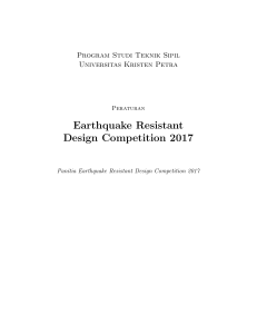 Earthquake Resistant Design Competition 2017