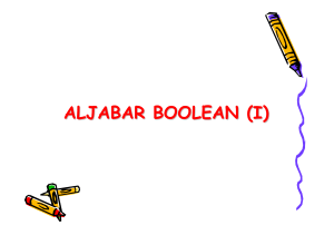 ALJABAR BOOLE (I)