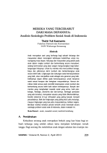 MEREKA YANG TERCERABUT DARI MASA DEPANNYA: Analisis