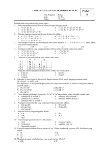 ULANGAN TENGAH SEMESTER GANJIL