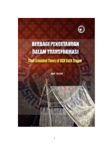 studi grounded theory di UKM batik Sragen