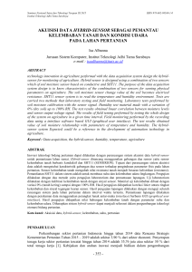 akuisisi data hybrid-sensor sebagai pemantau