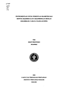 INSTRUMENTASI UNTUK PENENTUAN