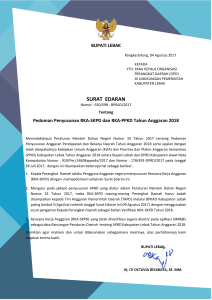 surat edaran - Badan Pengelolaan Keuangan dan Aset Daerah