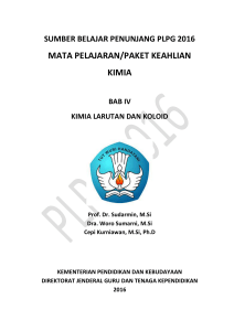 mata pelajaran/paket keahlian kimia