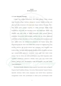 BAB I PENDAHULUAN 1.1 Latar Belakang Masalah Cabang ilmu