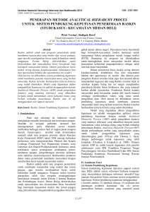 penerapan metode analytical hierarchy proces untuk