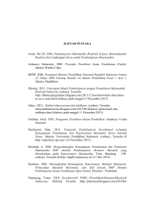 42 DAFTAR PUSTAKA Amin, Siti M. 2004. Pembelajaran