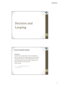 04 Decision and Looping