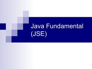 Java Fundamental (JSE)