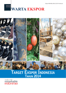 TargeT ekspor IndonesIa - Directorate General for National Export