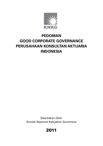 pedoman good corporate governance perusahaan konsultan