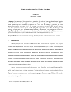 Fixed Asset Revaluation: Market Reactions