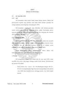 6 BAB 2 TINJAUAN PUSTAKA 2.1 Air Susu Ibu (ASI) 2.1.1 ASI ASI