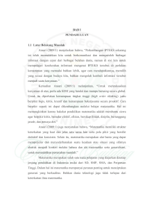 1 BAB I PENDAHULUAN 1.1 Latar Belakang Masalah Ansari (2009