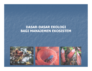 dasar-dasar ekologi dasar ekologi bagi manajemen ekosistem bagi