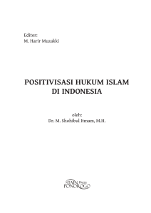 positivisasi hukum islam di indonesia