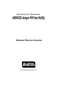 ANDROID dengan PHP dan MySQL