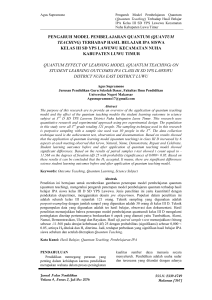 quantum teaching - OJS UNM - Universitas Negeri Makassar