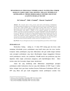 pengembangan perangkat pembelajaran matematika pokok