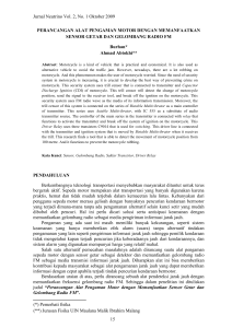 Jurnal Neutrino Vol. 2, No. 1 Oktober 2009 15