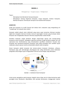 MODUL 1 Pengantar Organisasi Komputer