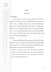 BAB VI PENUTUP A. Kesimpulan Merujuk kepada uraian yang telah