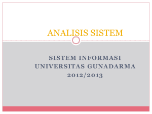 ANALISIS SISTEM