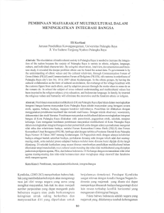 pembinaaii masyarakat multikultijral dalam