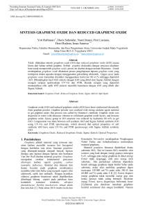 sintesis graphene oxide dan reduced graphene oxide