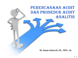Perencanaan Audit dan Prosedur