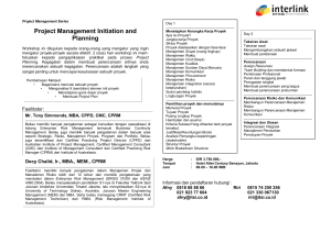 Flyer_ITSI_PM Series - Project Management Initiation and Planning