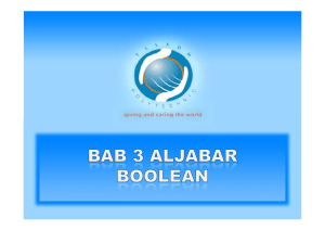Bab-3 Aljabar Boolean